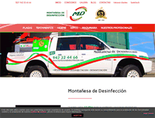Tablet Screenshot of montanesadedesinfeccion.com